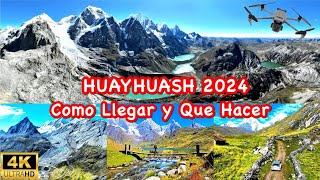 Cordillera de Huayhuash: Ruta desde Lima Raura Huayhuash desde un Drone Perú 2024 