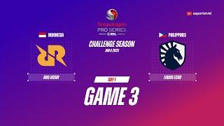 RRQ Hoshi vs Team Liquid PH GAME 3 Snapdragon Pro Series Season 6 | TLPH vs RRQ ESPORTSTV