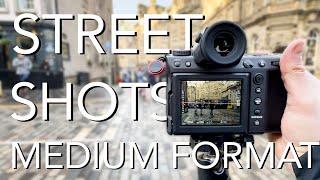 Street Photography With 100MP Fuji Medium Format (POV with GFX 100II)