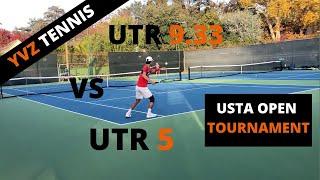 USTA Open Tournament 2021 (UTR 5 vs UTR 9.33)