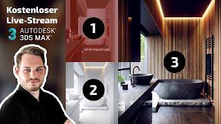 Badezimmer visualisierung mit 3ds Max