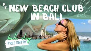 New FREE Luna Beach Club in Bali 2024 | Nuanu | Utopia | BALI VLOG