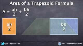 Visualizing Area of a Trapezoid Formula - Deriving the Formula