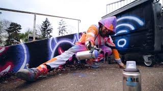 Street art néon  #Shorts