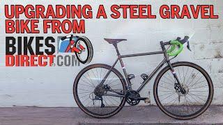 Upgrading a Bikes Direct Steel Gravel Bike, Dropping 800 Grams in 1 Upgrade!