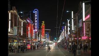 VANCOUVER DOWNTOWN GRANVILLE STREET WINTER WALK