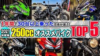 【250ccオススメバイクTOP5】1年間で30台以上試乗/比較インプレした店長の神バイクランキング！CBR250RR/ZX-25R/レブル250/Vストローム250/Ninja250/YZF-R25