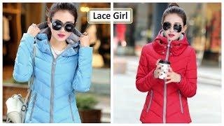 Зимняя одежда с Aliexpress   Модная женская куртка Lace Girl