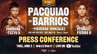 Pacquiao vs. Barrios Los Angeles Press Conference | #PacquiaoBarrios