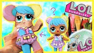 LOL Surprise SQUISHY Doll MAKEOVER  Custom Lol Bon Bon Surprise Doll DIY / Tutorial