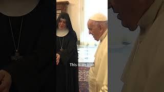 Pope Francis' encounter with cloistered Benedictine nuns