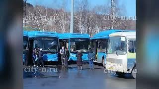 В Новокузнецке столкнулись два автобуса