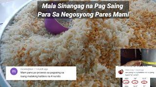 Bigas Pang Pares | Proseso ng Pag Saing | Mas Pinadali | Da Kitchen Ph