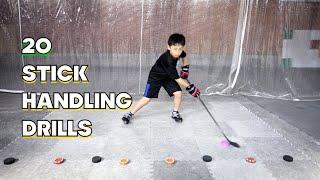 Hockey Training At Home "20 Stickhandling Drills"