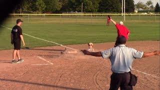 Softball Controversial Plays - Umpire Reverses Call - Wells Fargo vs NBC Sports - August 09, 2017