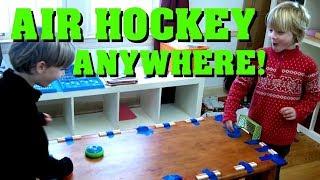 Hover Hockey - Air Hockey Anywhere! - SuperTwins TV Toy Review