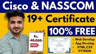 Cisco & Nasscom Launched 19 Free Certification Courses | Learn Python, Full Stack, HTML, App Develop