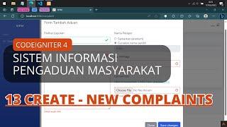 13 CREATE Pengaduan - Sistem Informasi Pengaduan Masyarakat