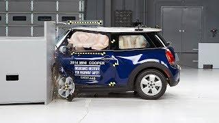 2014 Mini Cooper driver-side small overlap IIHS crash test