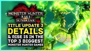 Monster Hunter Rise Sunbreak   Title Update 3 News & MH Rise Is In Top 3 MH Games