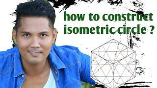 How to construct isometric circle (tagalog tutorial)