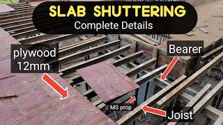 Formwork | Concrete slab and Beam Construction | Shuttering System of slab and Beam