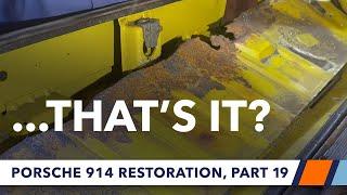 Replacing the rear trunk floor pan in a Porsche 914