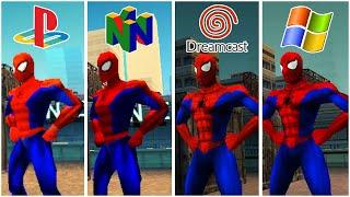 Spider Man (2000) PS1 vs Nintendo 64 vs Dreamcast vs PC (Which One is Better!)