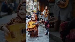 Baby fashion show with fastfood outfits and instruments.#babyfashion #cute #fastfood #instrumental