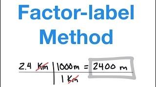 Factor Label Method (Unit Conversions)