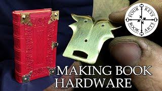 Making Book Hardware - Handmade Brass Furniture for a Medieval Binding