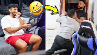 RANDOMLY SCREAMING AT MY FAMILY PRANK 