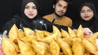 [ ASMR EATING SAMOSA CHALLENGE ]  [ SAMOSA CHALLENGE ]  [ STREET FOOD ] #mukbang #asmreatingvdo