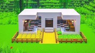 Minecraft: How To Build a Sample Modern House  / Tutorial