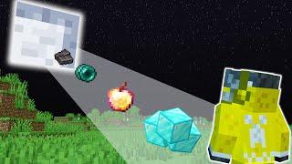 Minecraft Manhunt, But The Moon Drops OP Items...