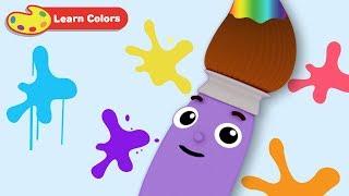 Learn Colors with Petey Paintbrush | Early Learning Videos for Baby Brain Development & Education