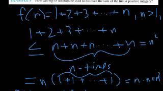 Discrete Math: Big-O Examples and Theorems