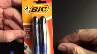 BIC Disposable Fountain Pen Review