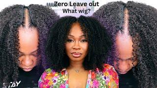 ZEROOOO V-PART WIG INSTALL: Trying Out Crochet Method (NO Lace, NO Glue) | CurlsCurls