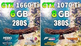 GeForce GTX 1660 Ti vs GeForce GTX 1070 Ti Test in 8 Games