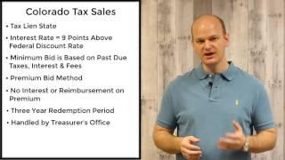 Colorado Tax Sales - Tax Liens