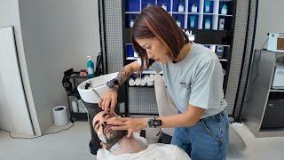  Thai Lady Barber Has Perfect Focus!