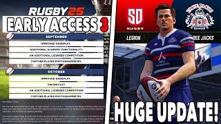 RUGBY 25 MAJOR UPDATE 2 | Early Access 3 - Full Gameplay, Feedback - MLR, STADIUMS, PLAYER CREATION