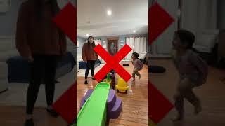 FULL INDOOR OBSTACLE COURSE CHALLENGE  | Nanaz Kids Shorts | Kids Challenges #shorts #athome