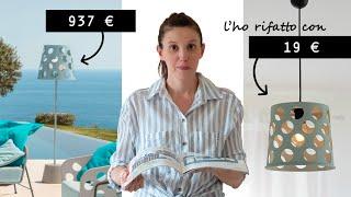 DALLA RIVISTA a CASA MIA! Un LAMPADARIO a 937 €? L'ho rifatto con soli 19€!