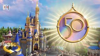 VR Disney Worlds 50th Anniversary 360 Castle