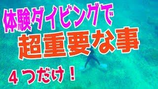 【体験ダイビング】これを知っていれば怖くない！！楽しむ方法4つ！！【沖縄旅行】