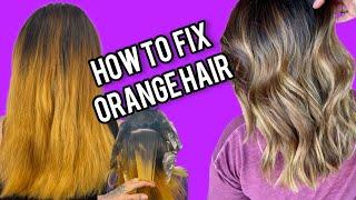  Emergency Color Correction!!! How to Fix Orange Hair!