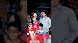 Madhuri Dixit with her husband Shriram Madhav Nene and two children #madhuridixit #shorts #ytshorts