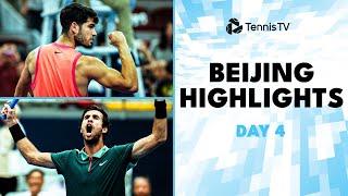 Alcaraz Takes On Griekspoor; Khachanov vs Cerundolo & More | Beijing 2024 Day 4 Highlights